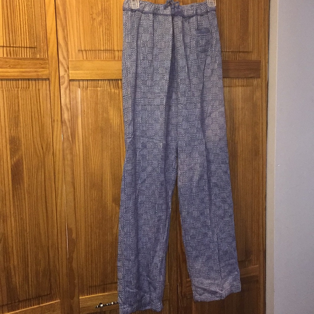 Blue Woolrich Pajama Pants Size Small 100% cotton